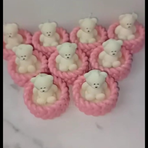 2.5inch teddy candle